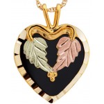 Genuine Onyx Heart Pendant  - by Mt Rushmore